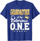 1st Birthday Grandma Grandmother Of Notorious One T-Shirt - T-Shirt | Royal
