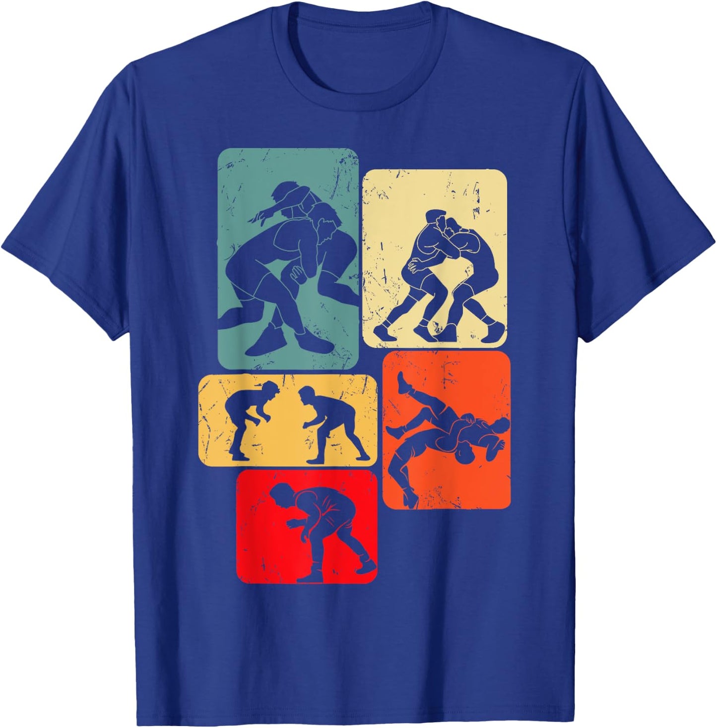 Wrestling Wrestling Child Man , Black, S T-Shirt - T-Shirt | Royal