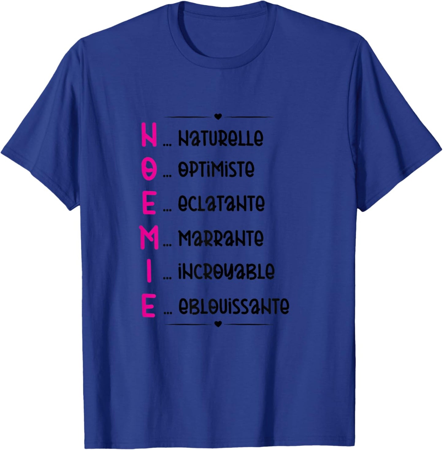 Noémie Prenom Personnalisé Femme Cadeau Prenom Noemie Girls' , Black, S T-Shirt - T-Shirt | Royal