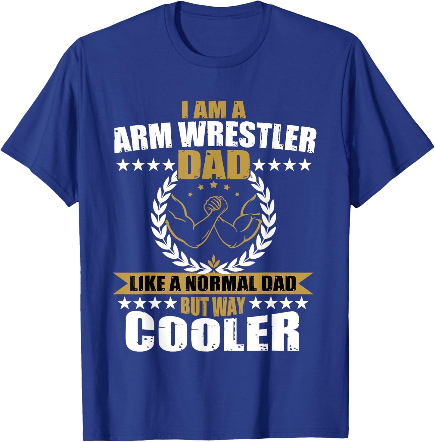Great Arm Press Father Gift Dad Muscle Fitness T-Shirt - T-Shirt | Royal