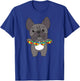 Autism Awareness Month Puzzle Heart french bulldog dog Women Kids T-Shirt - T-Shirt | Royal