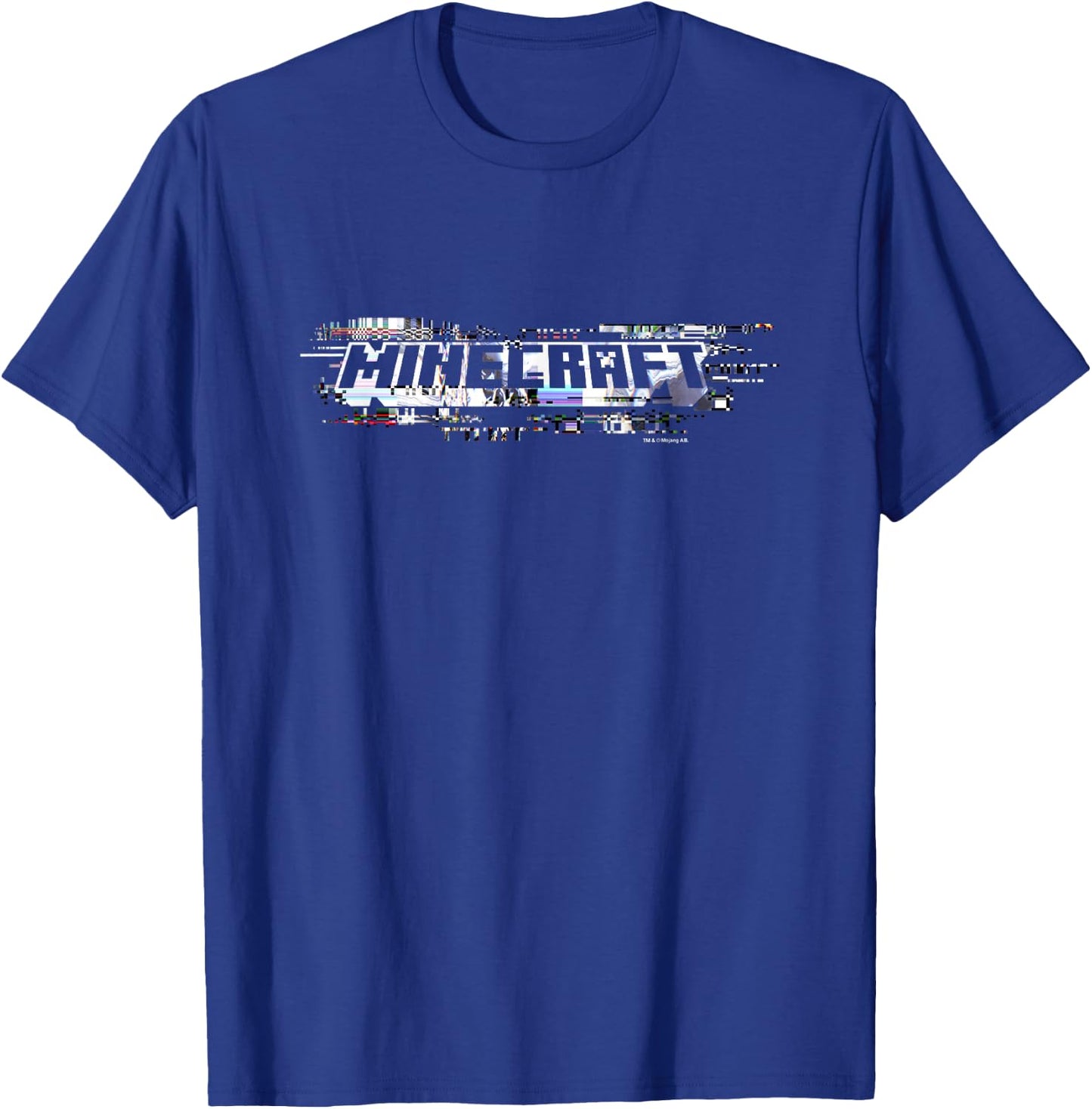 Minecraft Glitching Classic Logo T-Shirt - T-Shirt | Royal