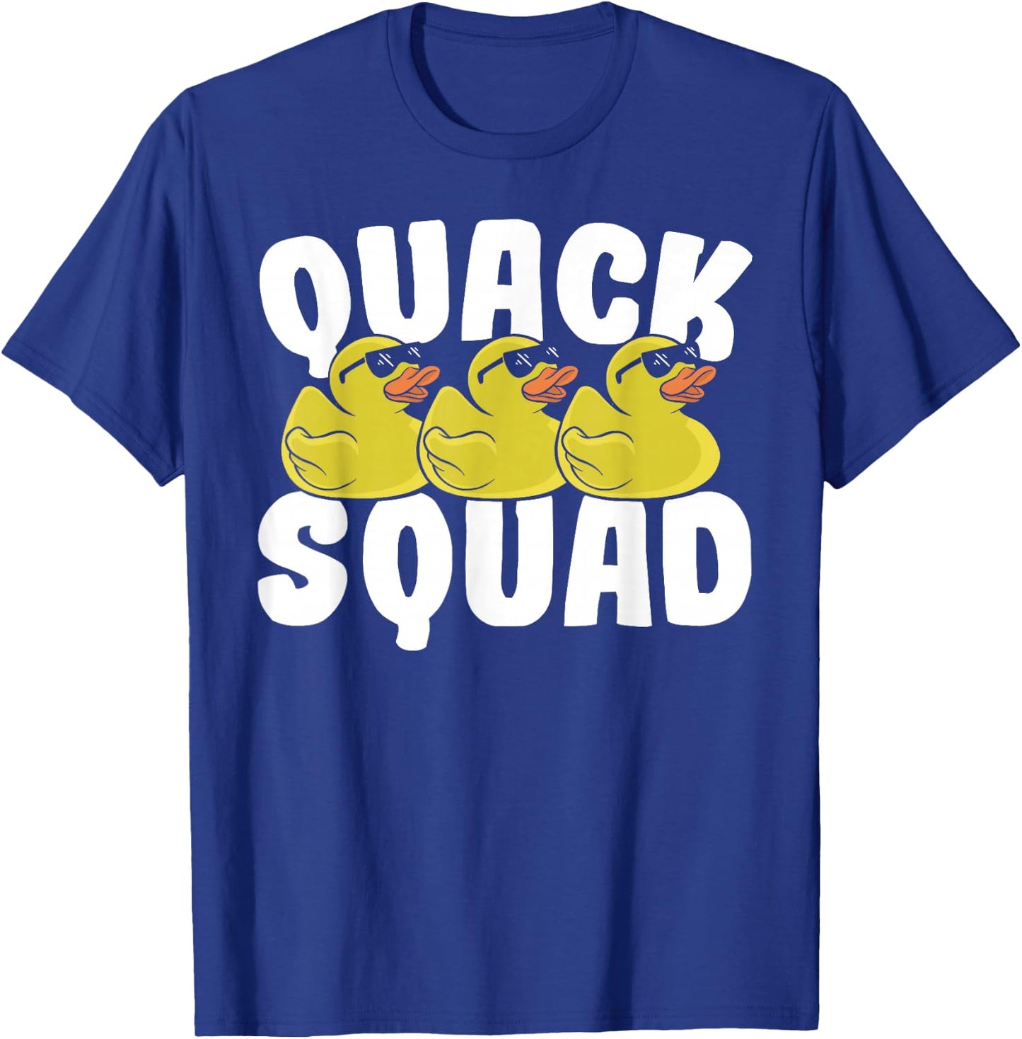 Rubber Ducky Quack Squad Family Cute Rubber Duck Squad T-Shirt - T-Shirt | Royal
