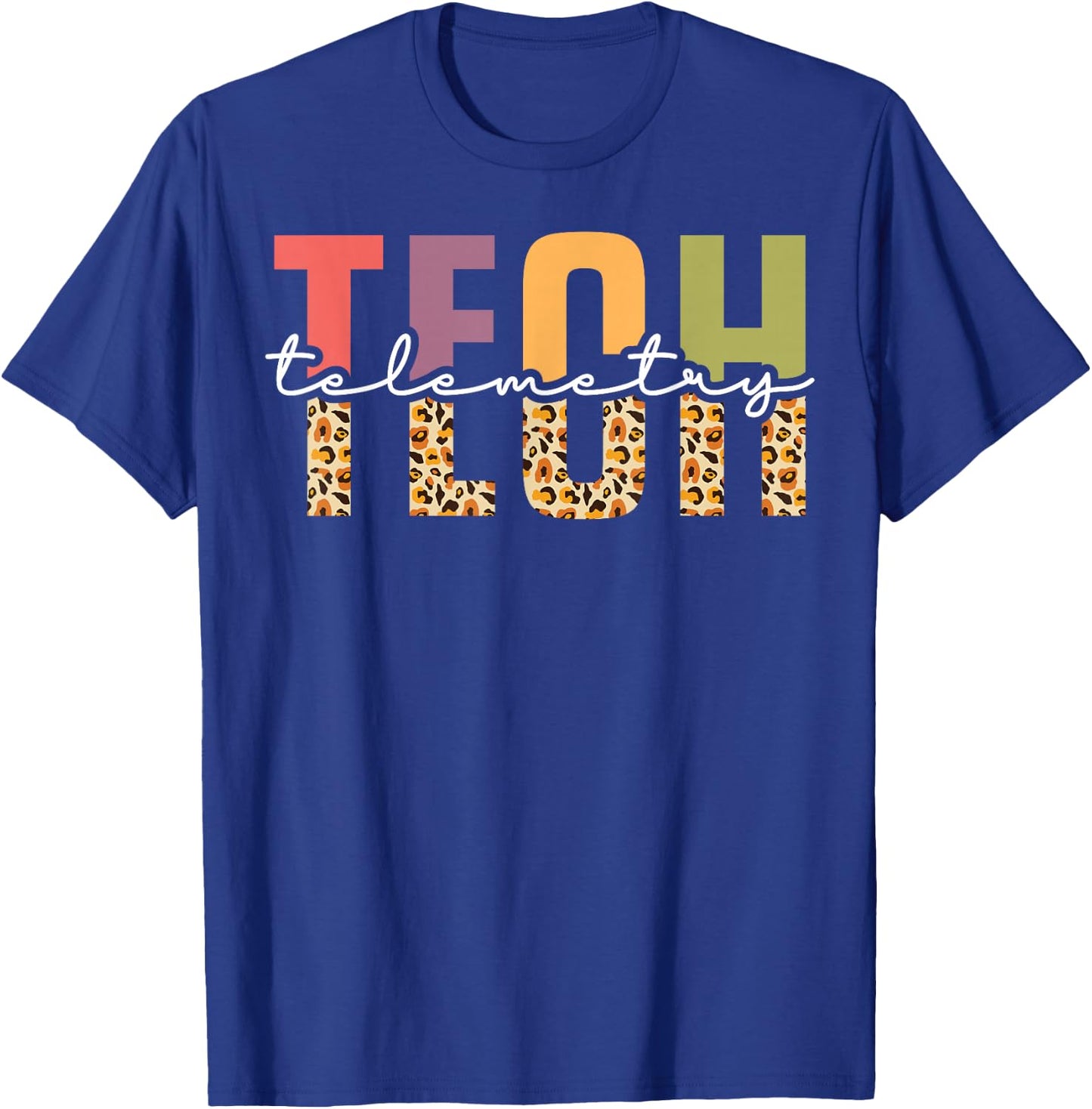 Telemetry Tech Appreciation Leopard T-Shirt - T-Shirt | Royal