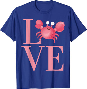 Cute Crab for boys and girls who LOVE Crabs T-Shirt - T-Shirt | Royal