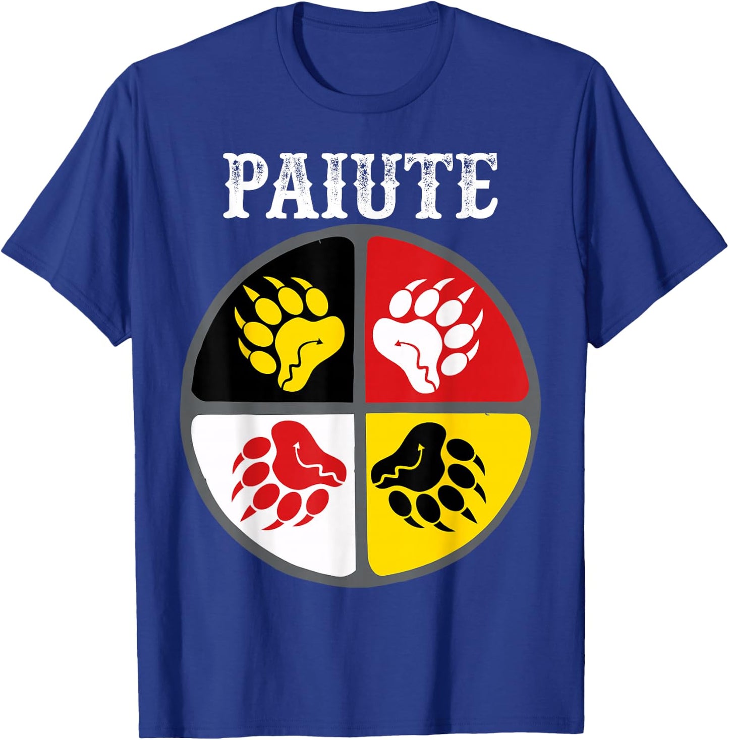 Paiute Tribe Native American Medicine Wheel T-Shirt - T-Shirt | Royal