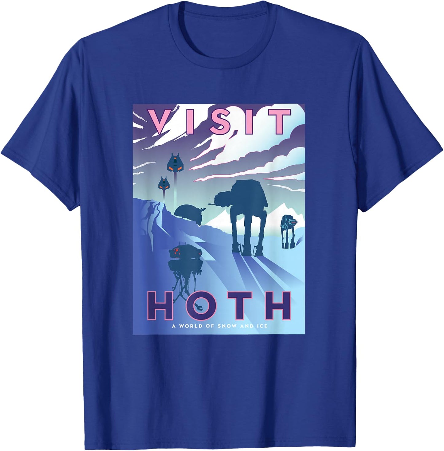 Star Wars The Empire Strikes Back Visit Hoth Postcard T-Shirt - T-Shirt | Royal