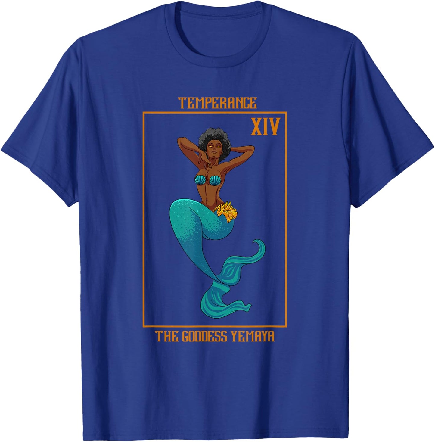 Orisha Yemaya Yemoja 7 African Powers Tarot African Mermaid T-Shirt - T-Shirt | Royal