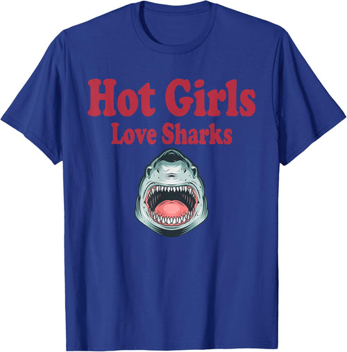 Hot Girls Love Sharks Funny Whale Shark Lovers Cute Birthday