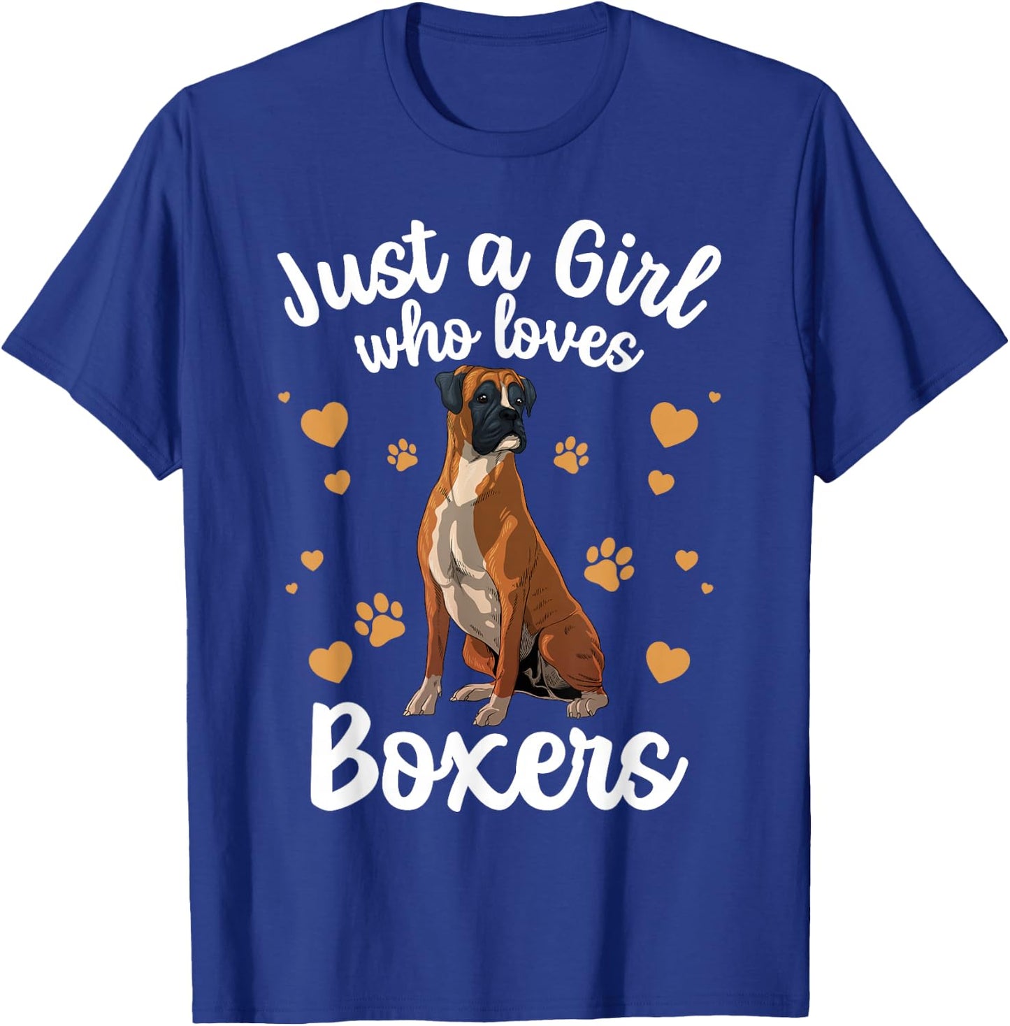 Cool Boxer Dog For Girls Women Kids Dog Trainer Boxer Lovers T-Shirt - T-Shirt | Royal