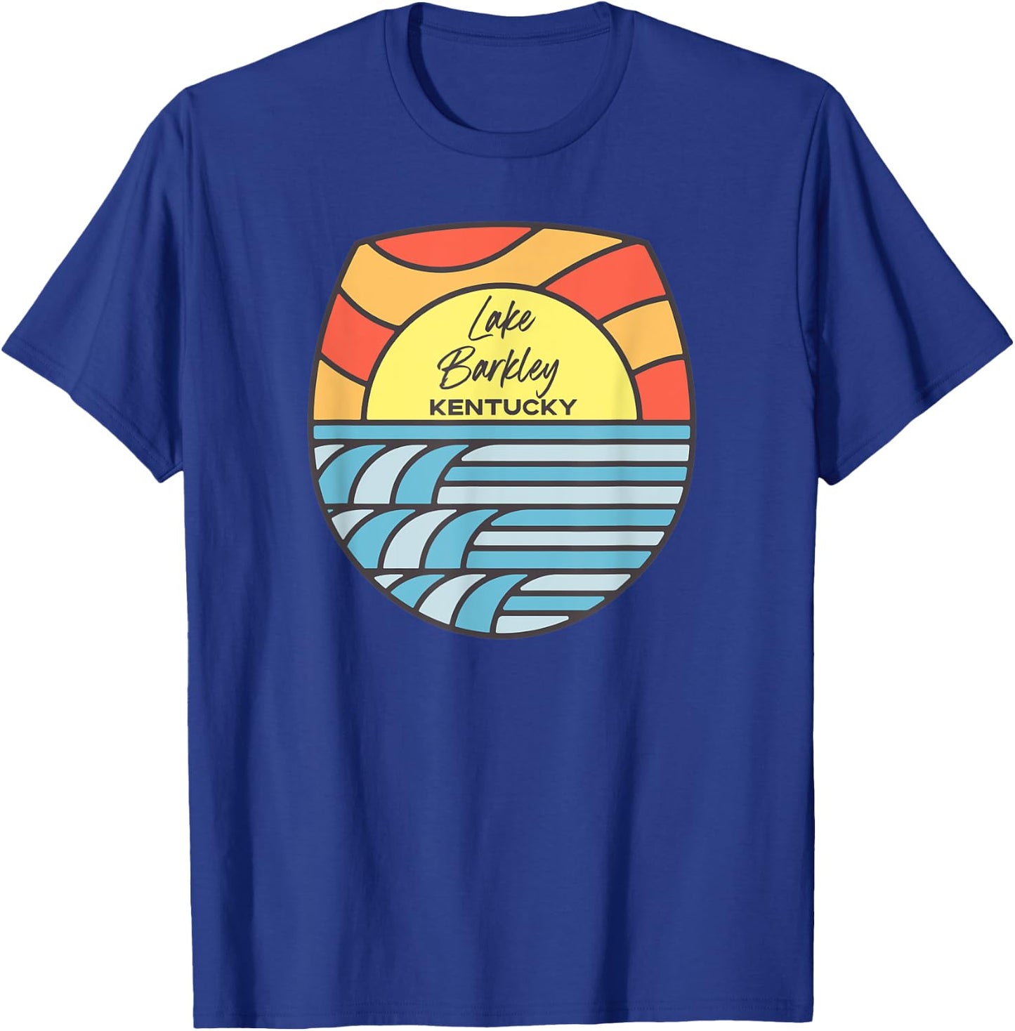 Lake Barkley Kentucky KY Sunset Sunrise Souvenir T-Shirt - T-Shirt | Royal