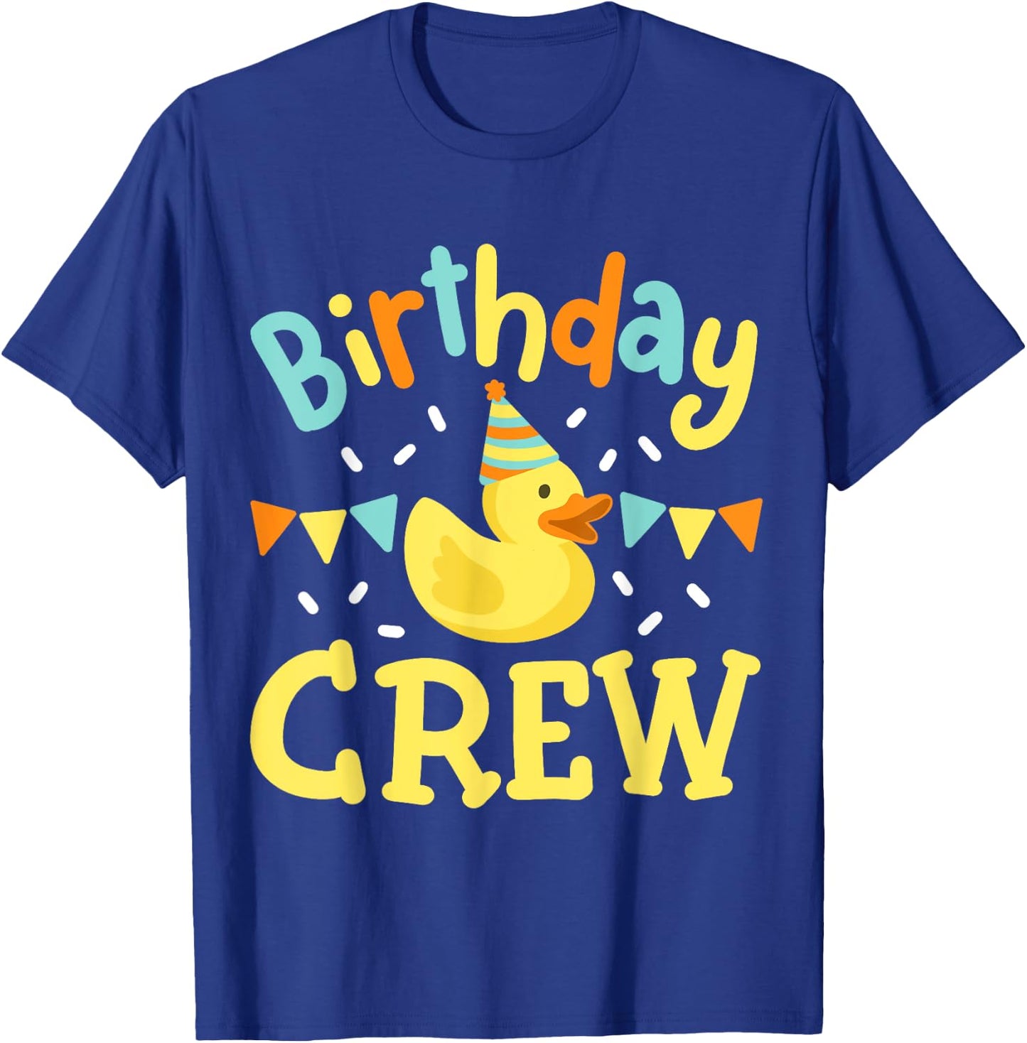 Birthday Crew Kids Girls Boys Bday Rubber Duck Party Family T-Shirt - T-Shirt | Royal