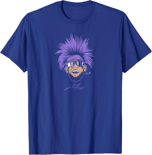 Lourdes Gurriel Jr. - Swag Head - Arizona Baseball T-Shirt - T-Shirt | Royal