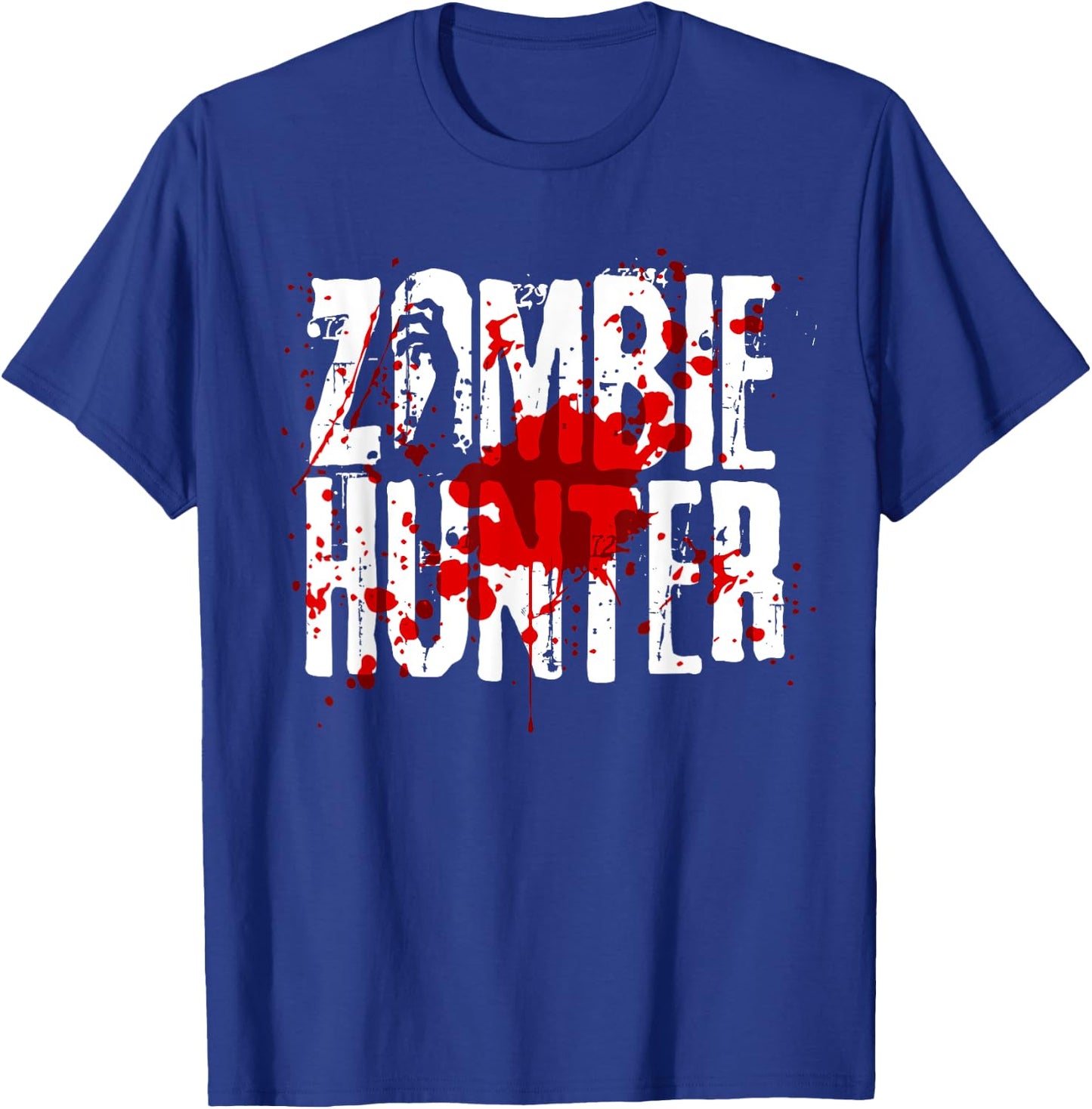 Funny Zombie Hunter Design For Boys Girls Halloween Hunting T-Shirt - T-Shirt | Royal