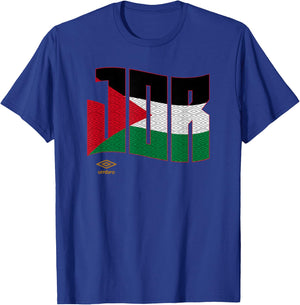 Umbro International Soccer Wavy Jordan Logo T-Shirt - T-Shirt | Royal