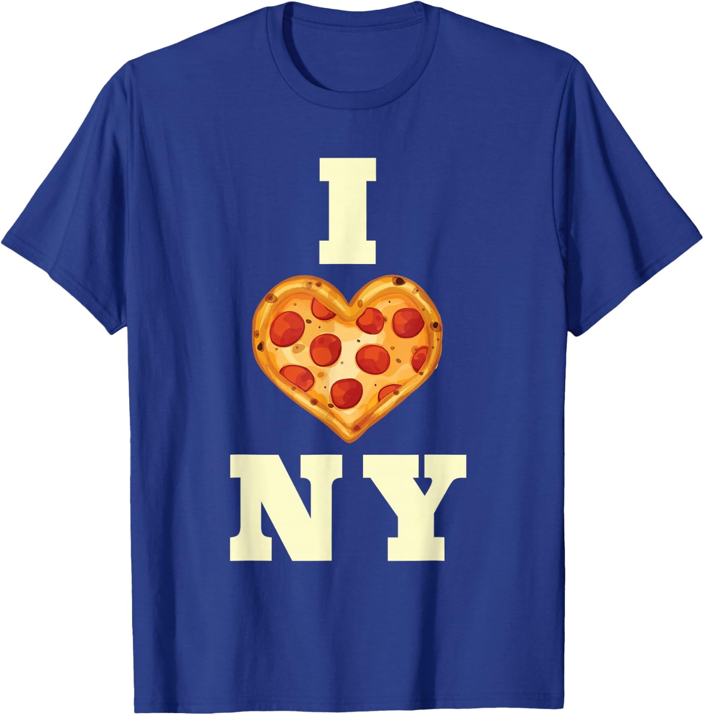 New York City Pizza Love Gift Big Apple State Souvenir T-Shirt - T-Shirt | Royal