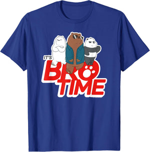 We Bare Bears Grizz Panda Ice Bear It's Bro Time T-Shirt - T-Shirt | Royal