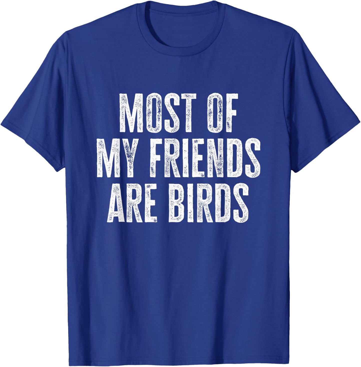 Most of My Friends Are Birds Funny Birds T-Shirt - T-Shirt | Royal