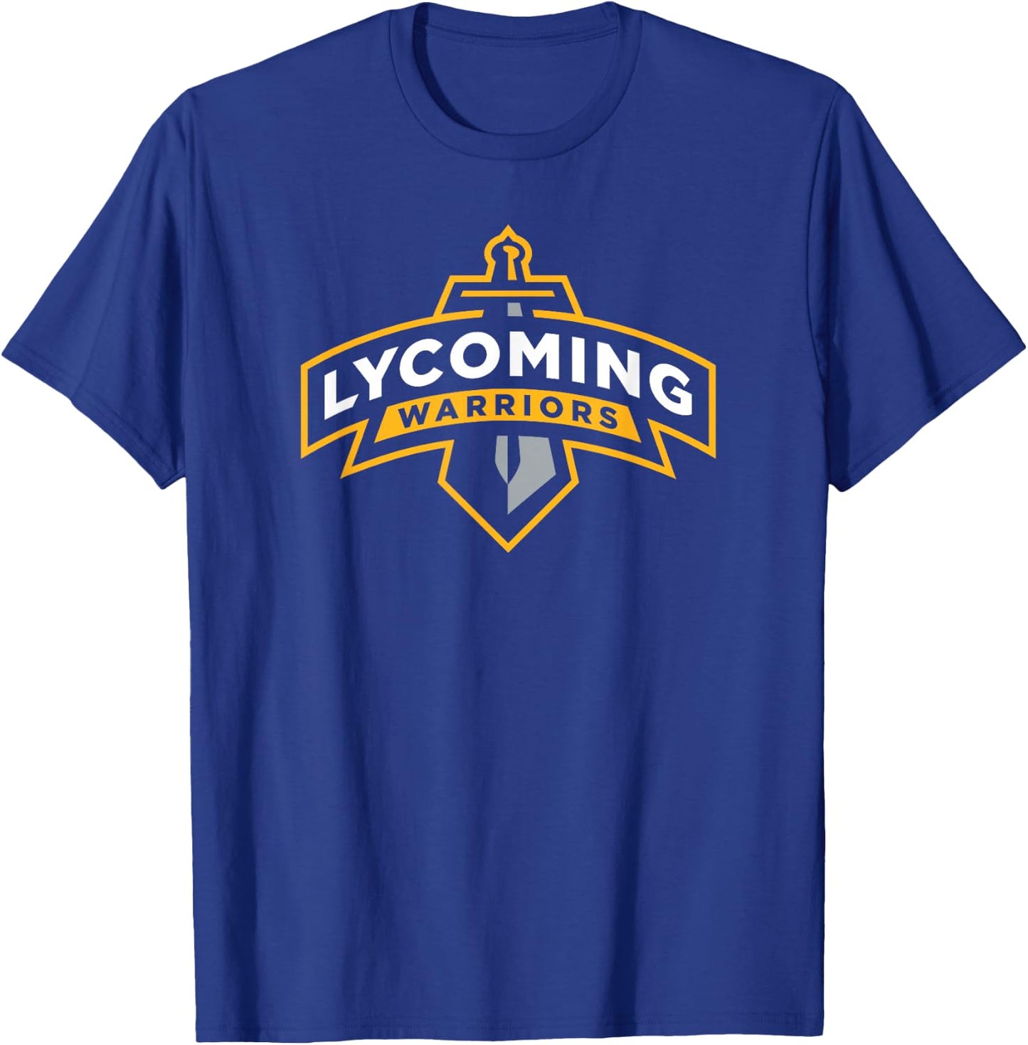Lycoming Warriors Sword & Shield Logo Lycoming College T-Shirt - T-Shirt | Royal