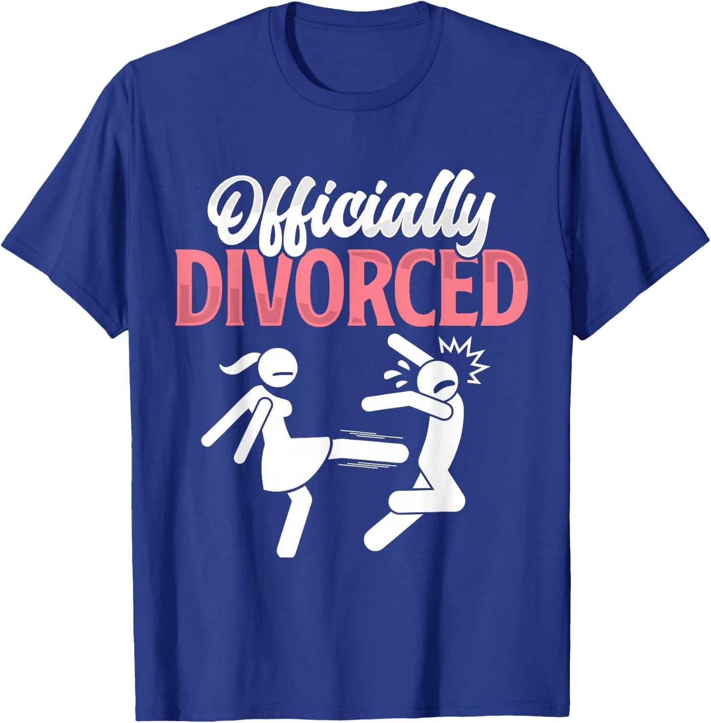 Officially Divorced Funny Party Divorce Divorced Women T-Shirt - T-Shirt | Royal