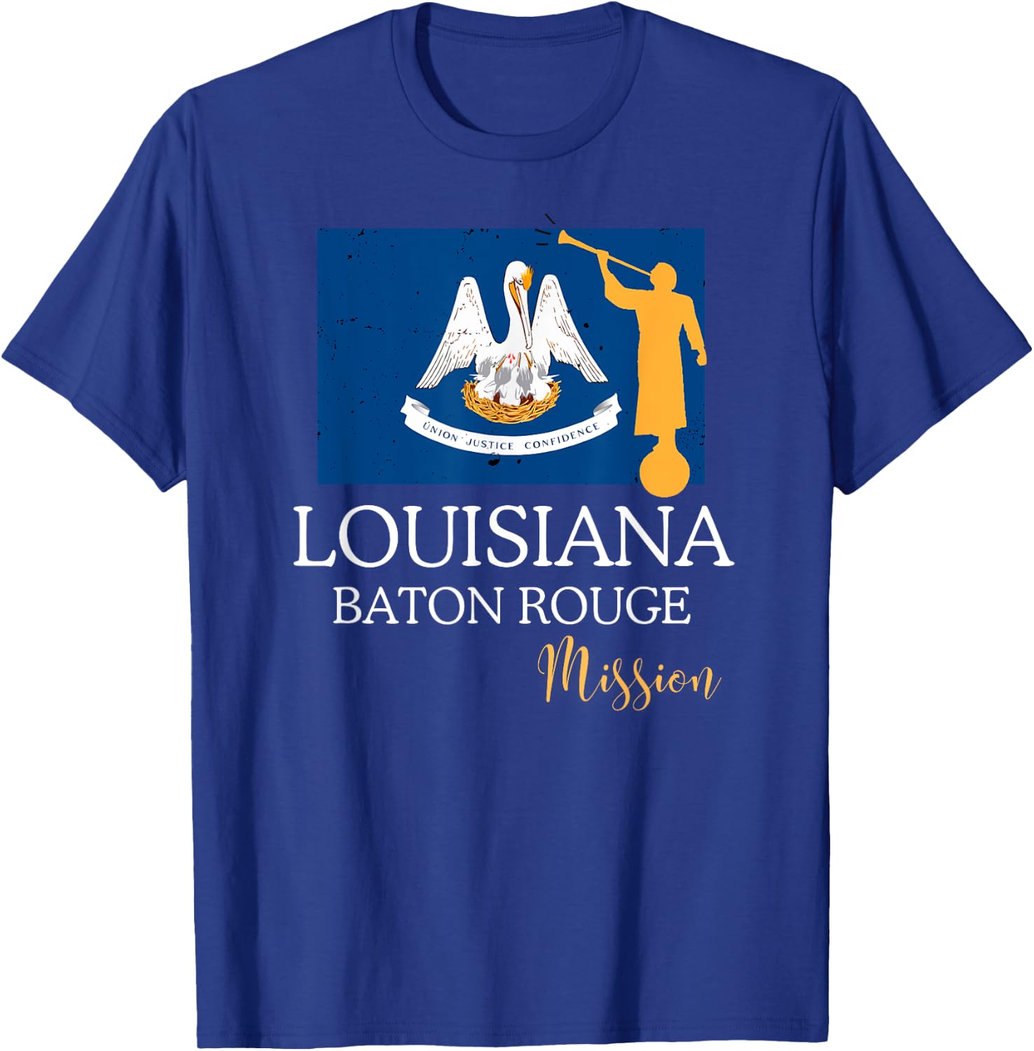 Louisiana Baton Rouge Mormon LDS Mission Missionary T-Shirt - T-Shirt | Royal