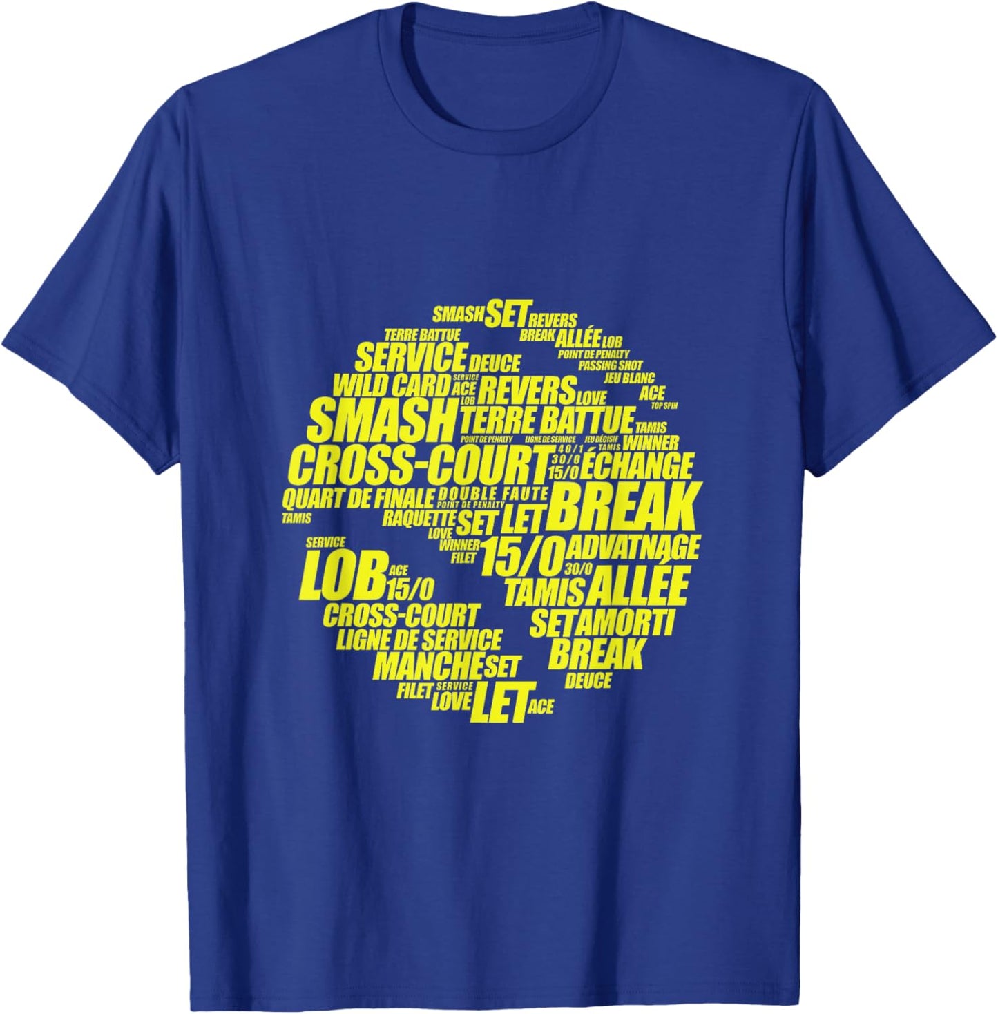 Tennis Player Accessory Humorous Man , Black, S T-Shirt - T-Shirt | Royal