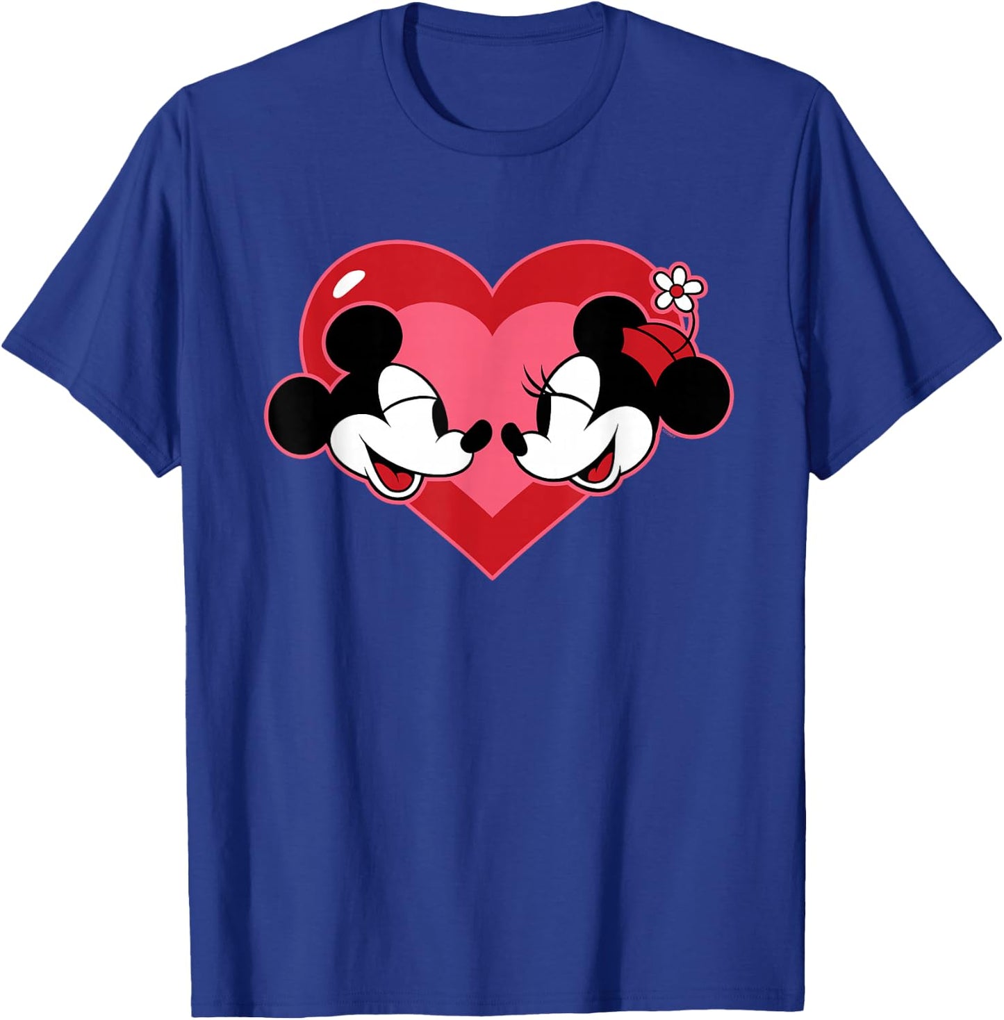 Disney Mickey & Minnie Mouse Heart Valentine’s Day Couple T-Shirt - T-Shirt | Royal