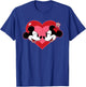 Disney Mickey & Minnie Mouse Heart Valentine’s Day Couple T-Shirt - T-Shirt | Royal