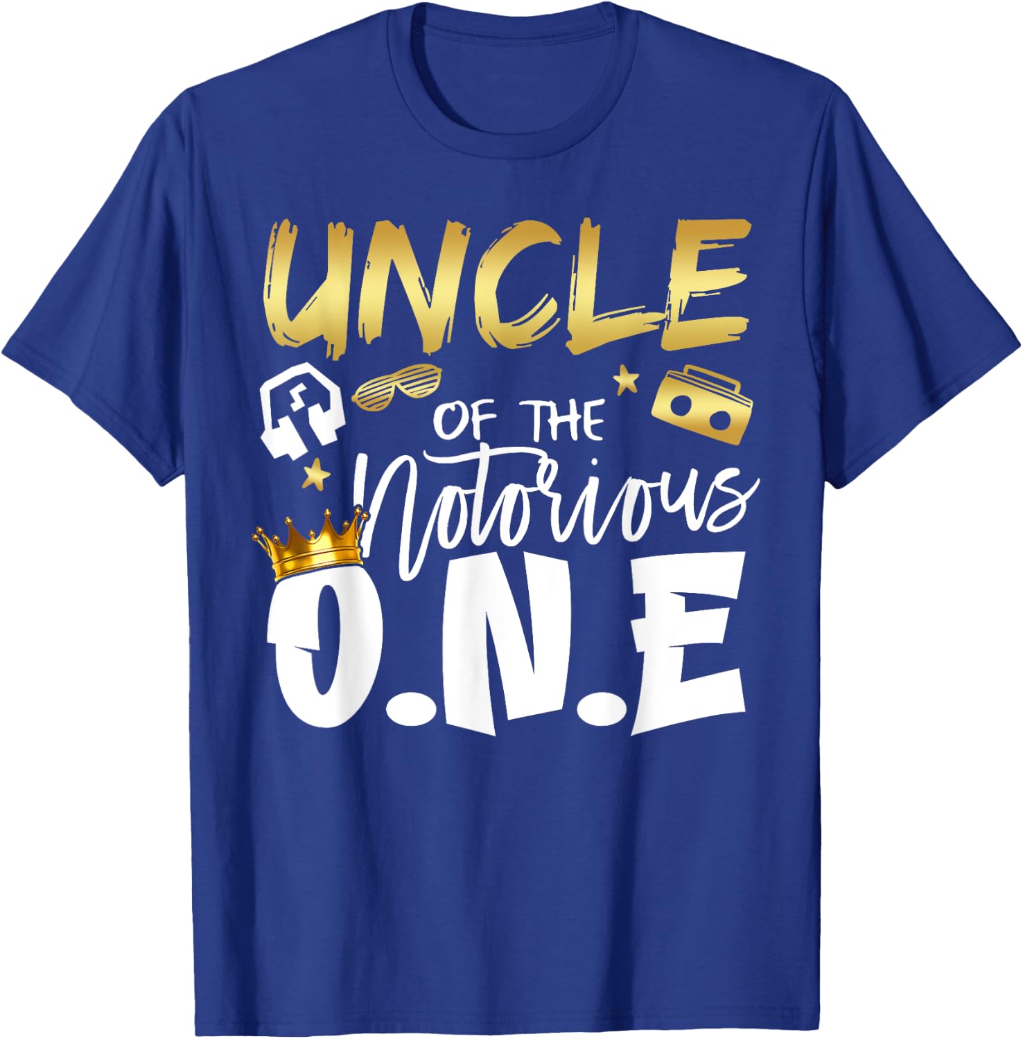 Uncle Of The Notorious One Old School 1st Hip Hop Birthday T-Shirt - T-Shirt | Royal