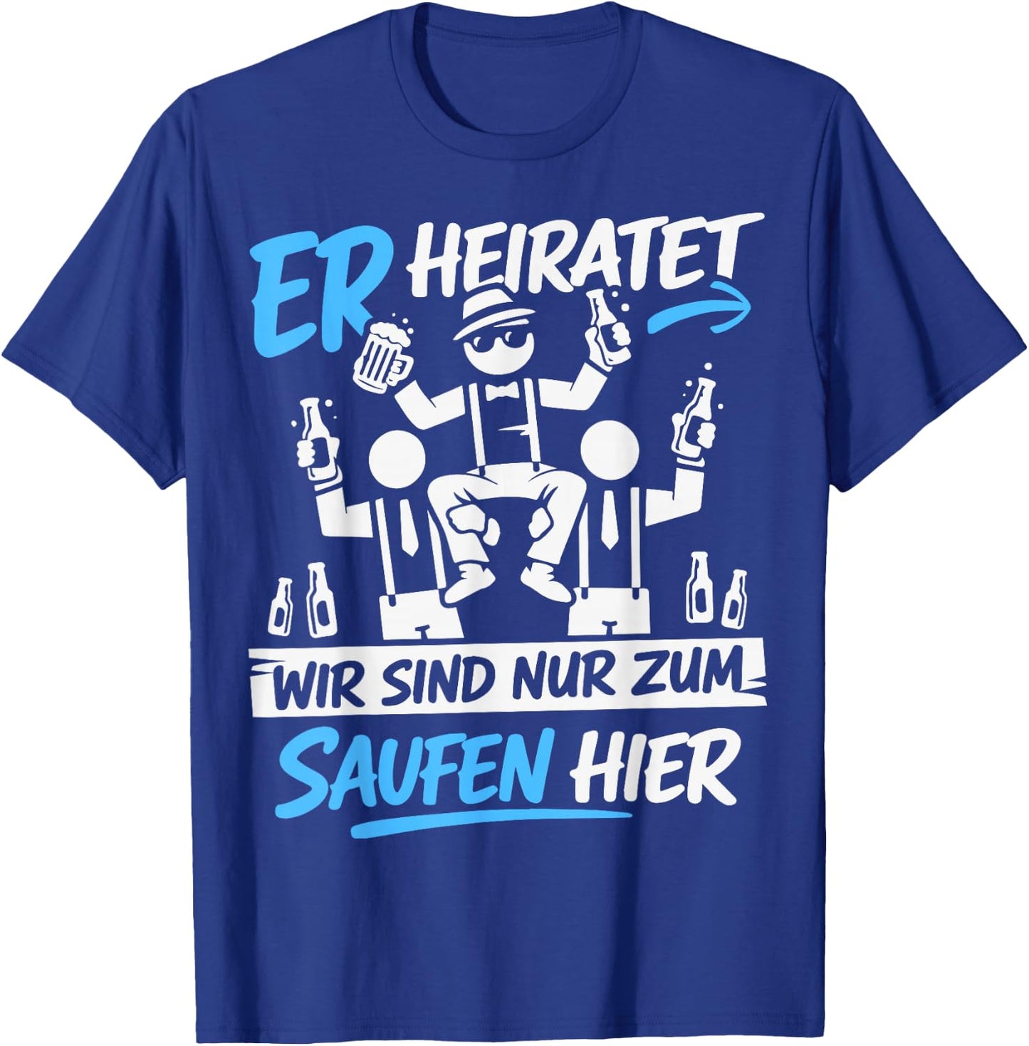 Junggesellenabschied Männer JGA Kostüm Poltern JGA T-Shirt - T-Shirt | Royal