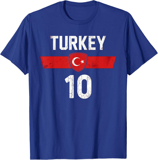 Cadeau Türkiye pour La Turquie Football Football Europe Turk T-Shirt - T-Shirt | Royal