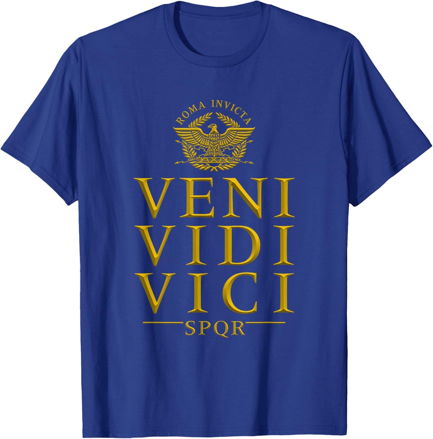 Veni Vidi Vici Roma Invicta SPQR T-Shirt - T-Shirt | Royal