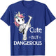 Cute but Dangerous Karate Taekwondo Unicorn Karate Girl T-Shirt - T-Shirt | Royal