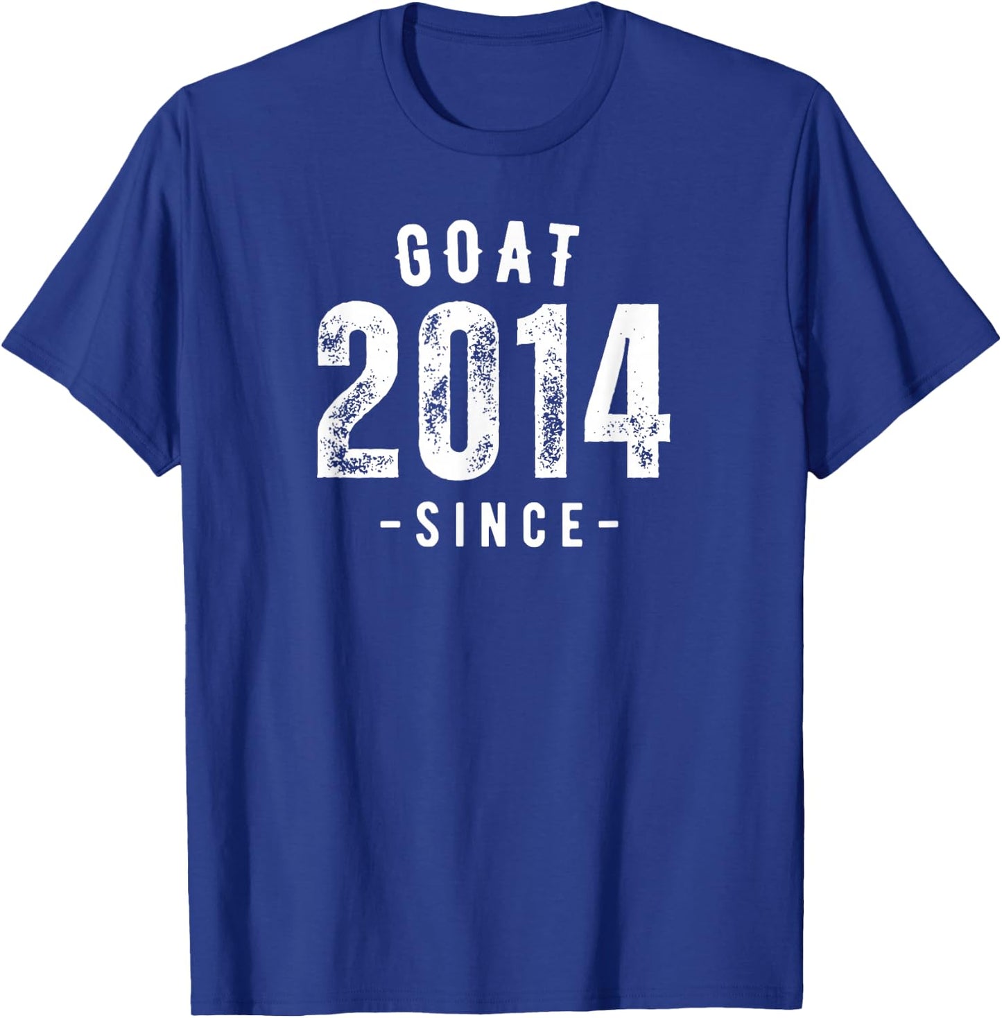 Goat Since 2014, Born In 2014 Vintage Retro Classic Birthday T-Shirt - T-Shirt | Royal