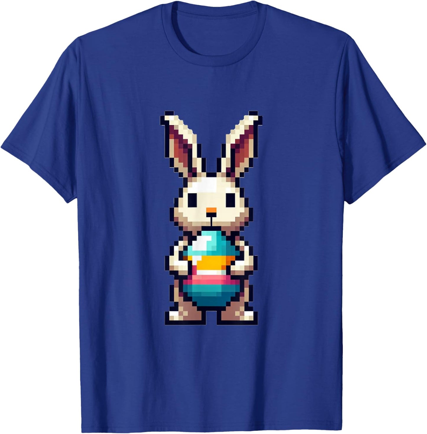 Süßer Pixel Osterhase Frohe Ostern Gamer Erwachsene Kinder T-Shirt - T-Shirt | Royal