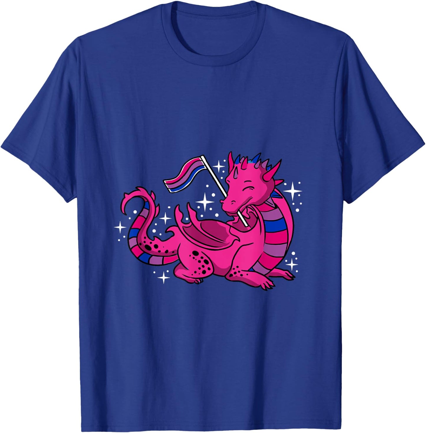 Dragon Bisexual Pride T-Shirt - T-Shirt | Royal