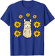Cute Llama Summer Sunflower Kawaii Llama T-Shirt - T-Shirt | Royal