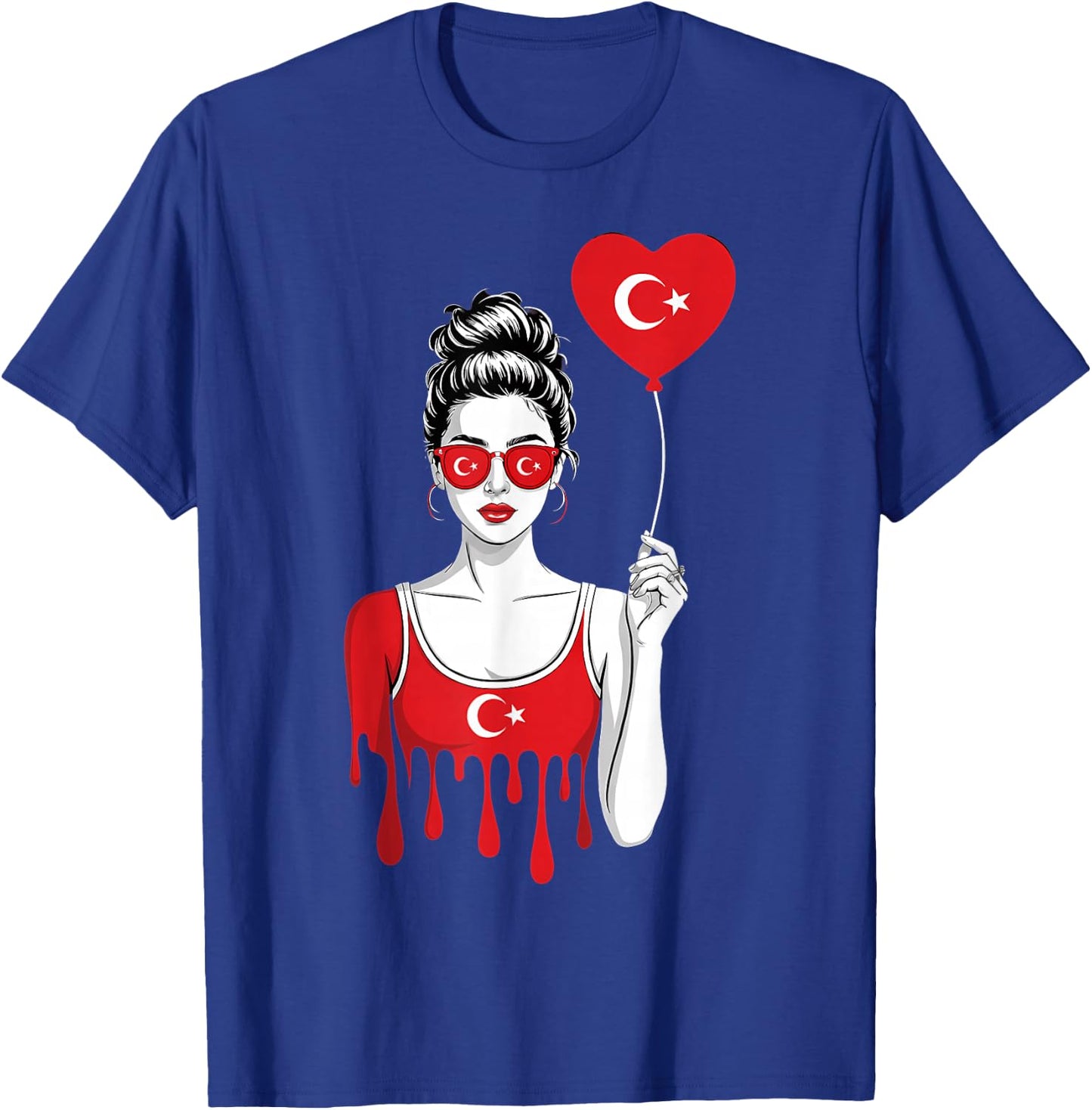 Turkey Flag Turkish Roots T-Shirt - T-Shirt | Royal