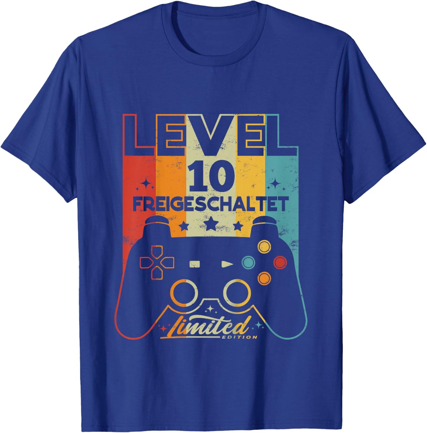 Children's 10 Years Boy Girl Gamer Born 2012 10th Birthday , black, 80 T-Shirt - T-Shirt | Royal