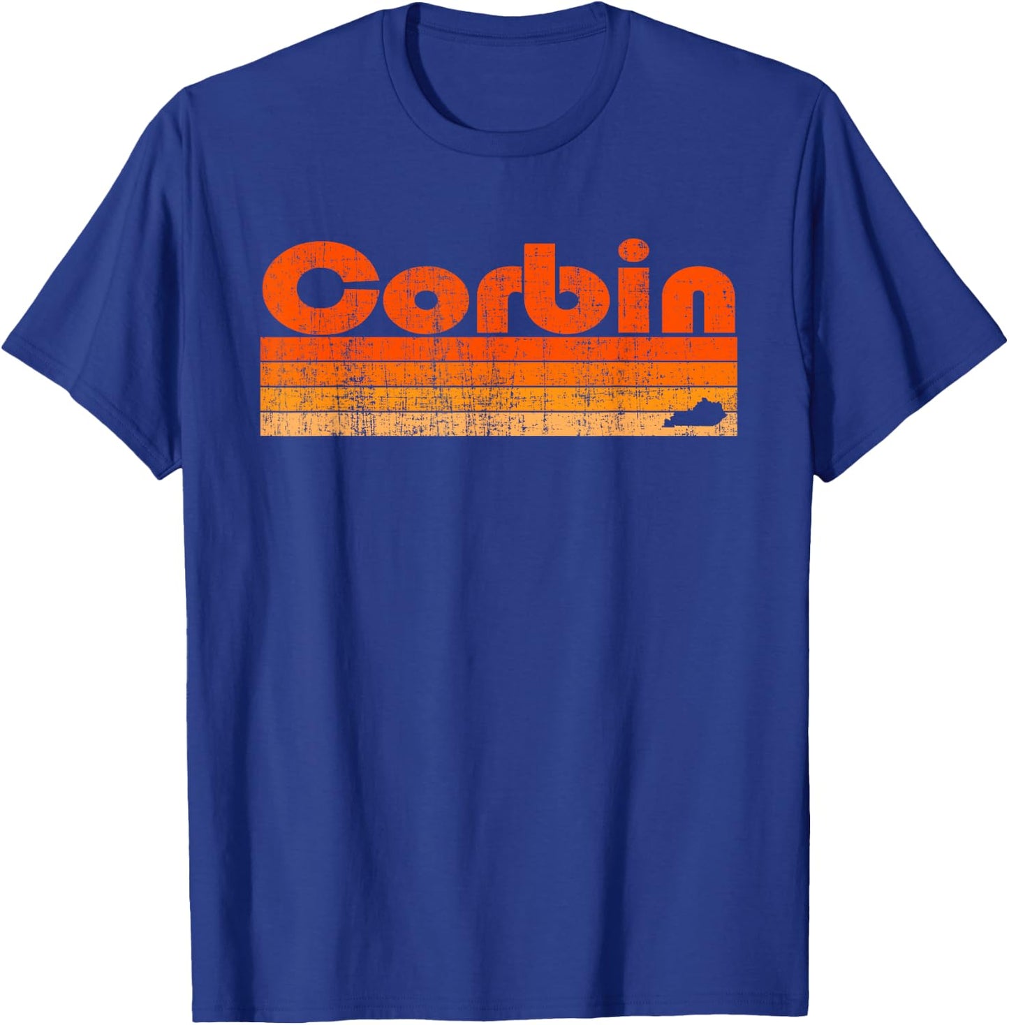 Corbin, Kentucky Retro 80s Style T-Shirt - T-Shirt | Royal