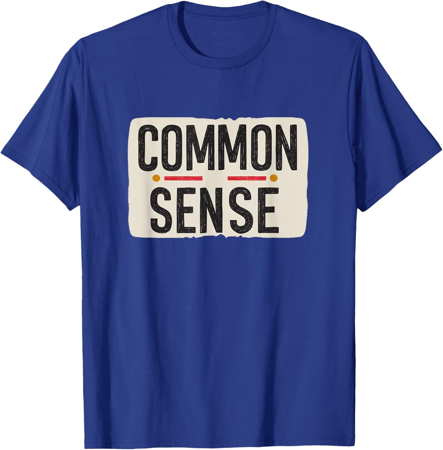 Nice Common Sense Emblem T-Shirt - T-Shirt | Royal