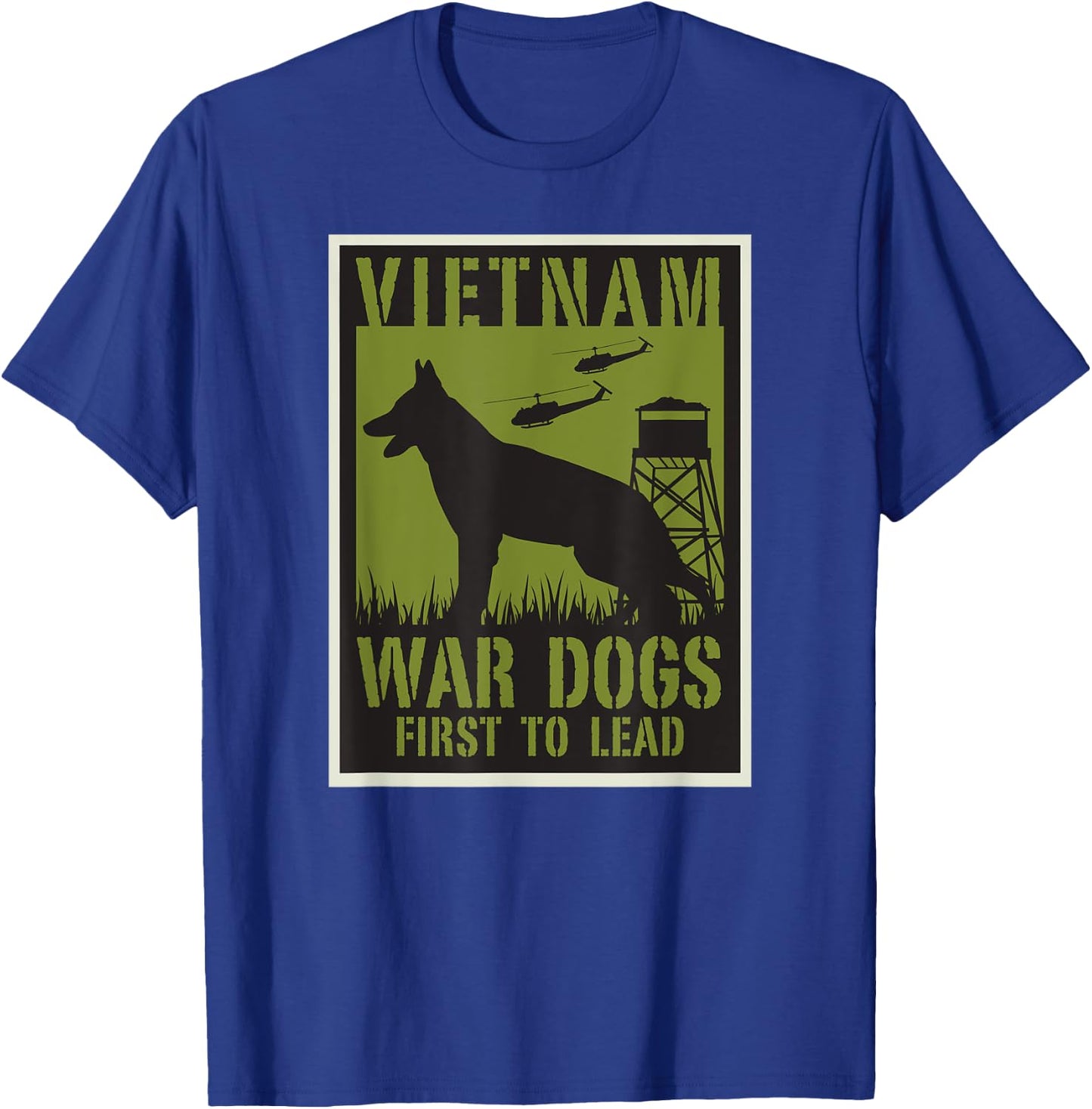 Vietnam War Dogs , Black, S T-Shirt - T-Shirt | Royal