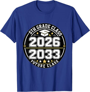 Goodbye 5th Grade Class of 2033 Future Graduate T-Shirt - T-Shirt | Royal