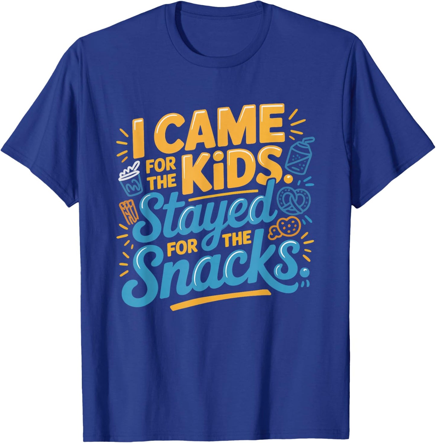 Vbs Came Kids Stayed Snacks Humor Vacation Bible T-Shirt - T-Shirt | Royal