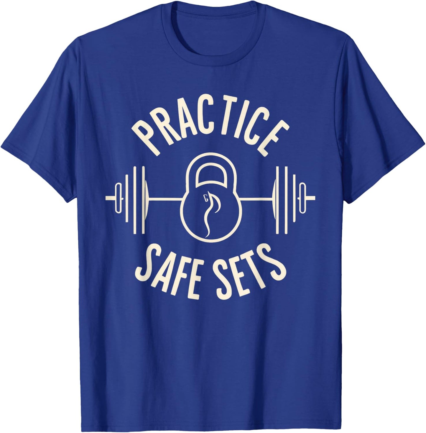 Practice Safe Sets Gym Workout Meme Fitness Lifting Joke T-Shirt - T-Shirt | Royal