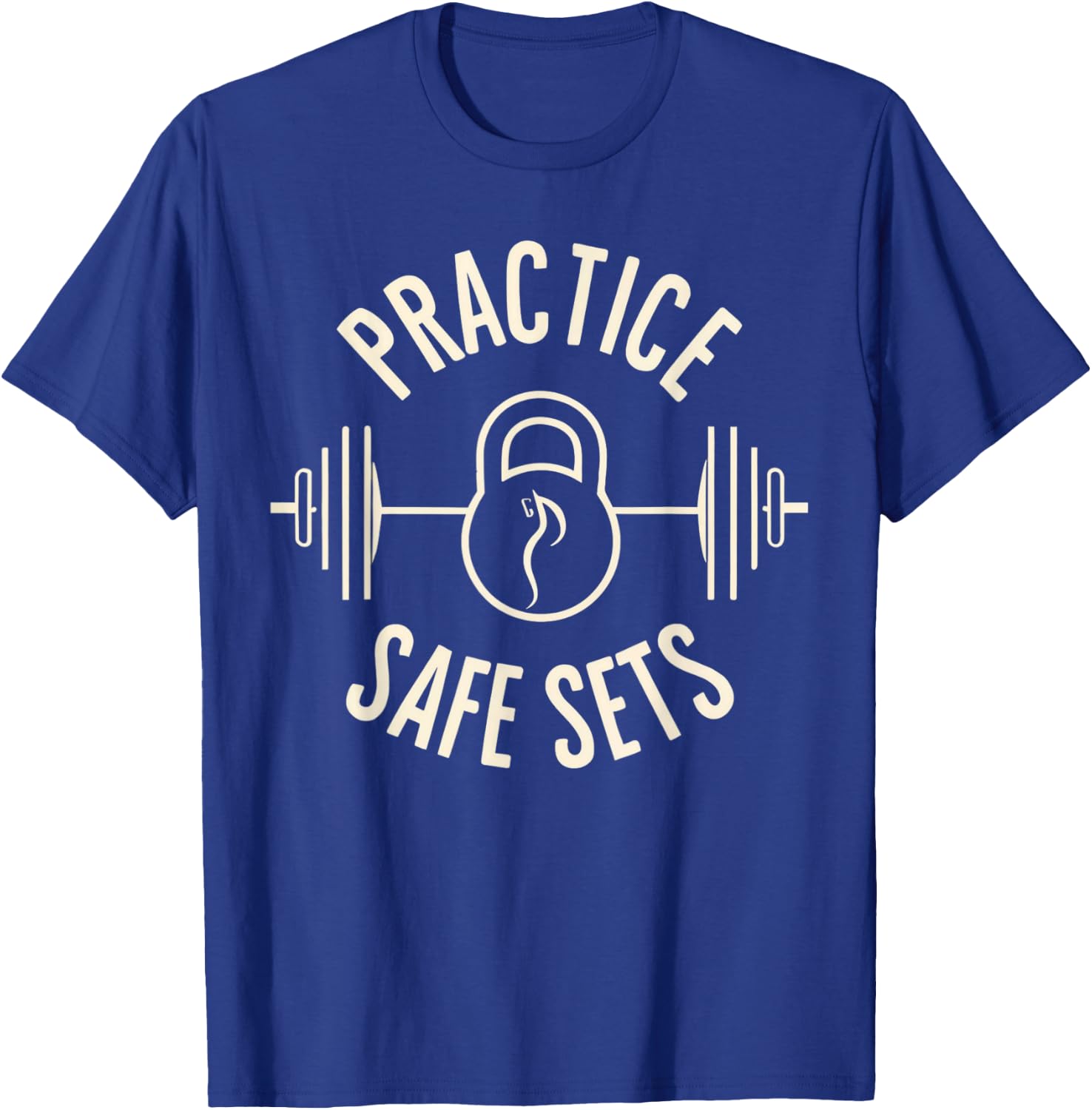 Practice Safe Sets Gym Workout Meme Fitness Lifting Joke T-Shirt - T-Shirt | Royal
