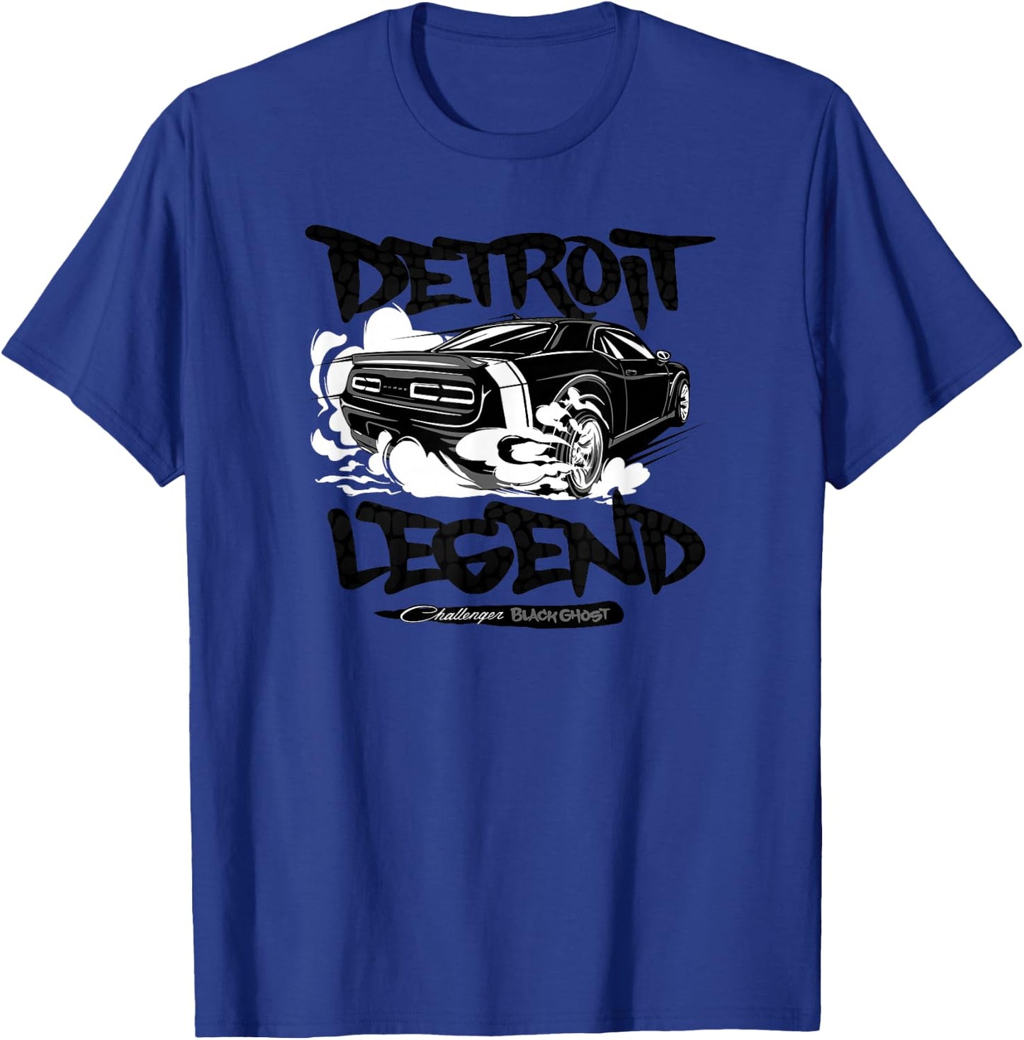 Dodge Challenger Black Ghost, Legend of Detroit , grey, S T-Shirt - T-Shirt | Royal