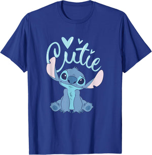 Disney Lilo and Stitch Cutie Pastel Heart T-Shirt - T-Shirt | Royal