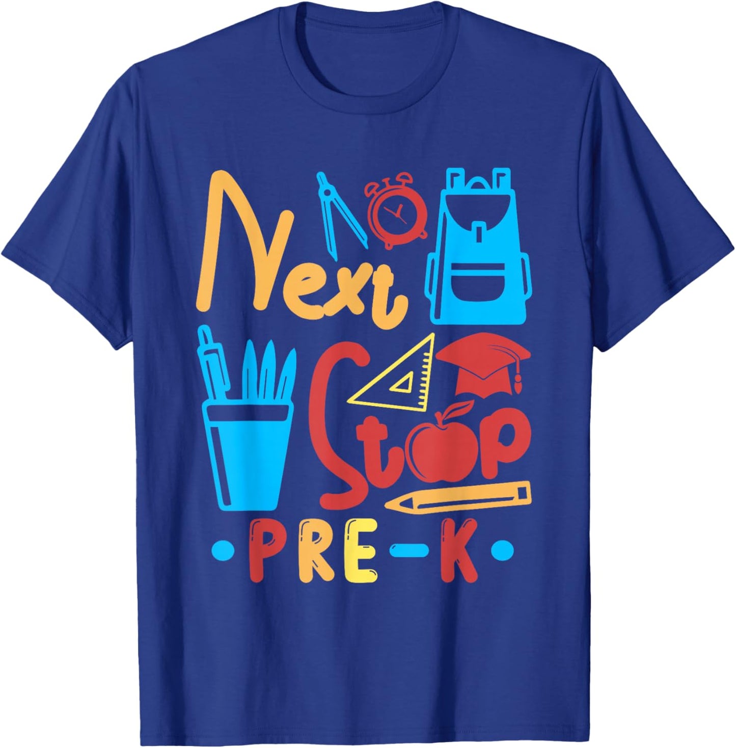 Next Stop Pre-K Costume Graduation Matching Students T-Shirt - T-Shirt | Royal