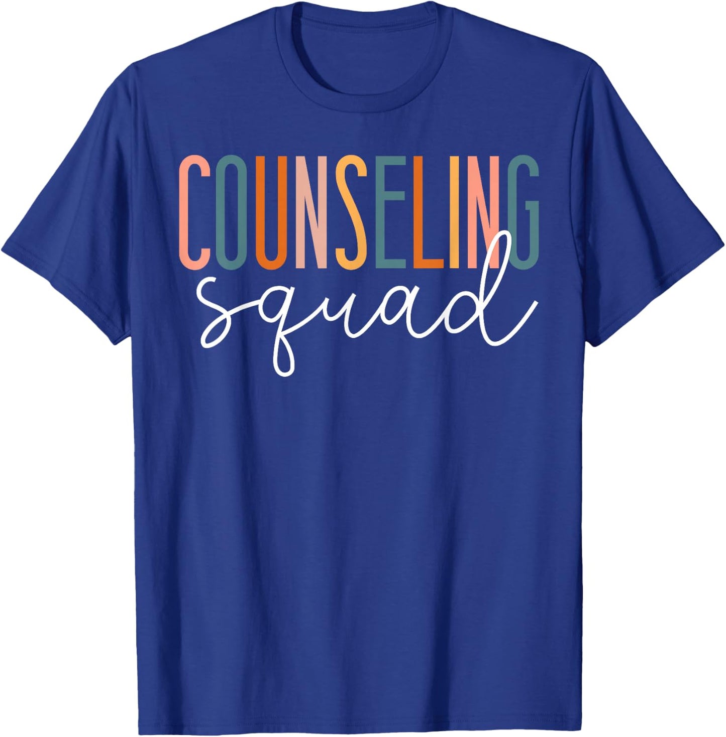 School Counselor Counseling Squad T-Shirt - T-Shirt | Royal